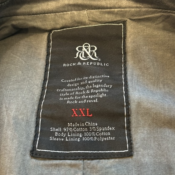 Rock & Republic Men’s Size XXL Blazer - Picture 4 of 9